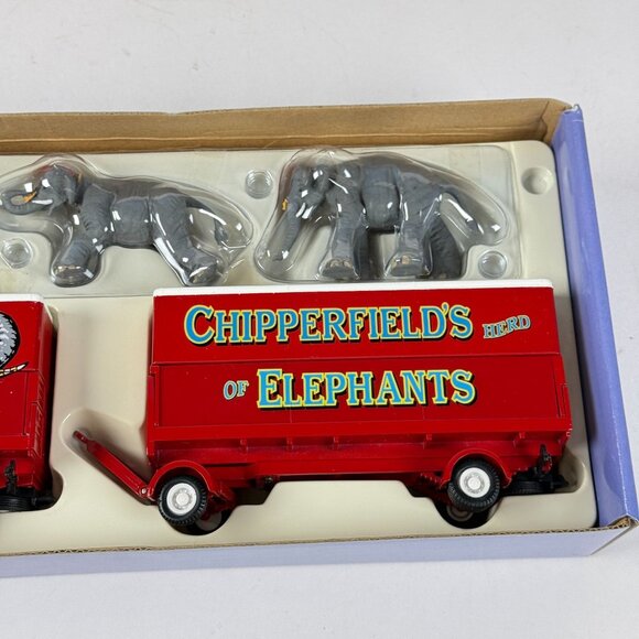 1997 Corgi Classics Chipperfields Circus Elephant Transport Lorry Trailer Set - Picture 3 of 8